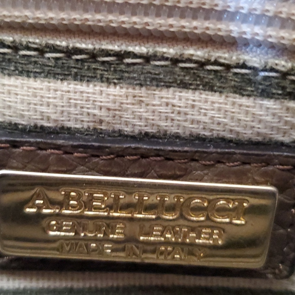 A. Bellucci beautiful Leather purse with scarf - Picture 5 of 9